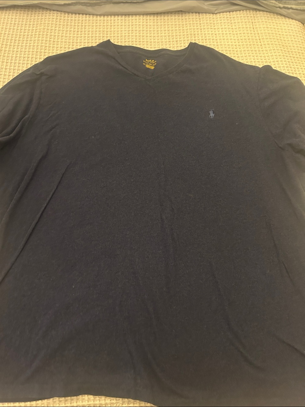 Polo by Ralph Lauren Navy Long Sleeve V-Neck Sweater 4XLT
